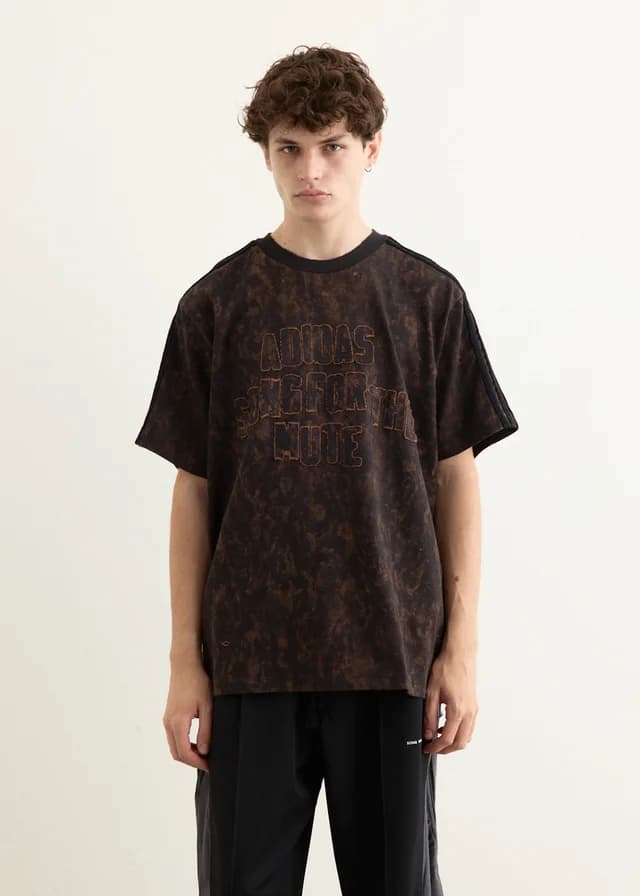 Adidas x Song for the Mute 006 T-Shirt in black/wild brown, image 1 of 1 from Incu