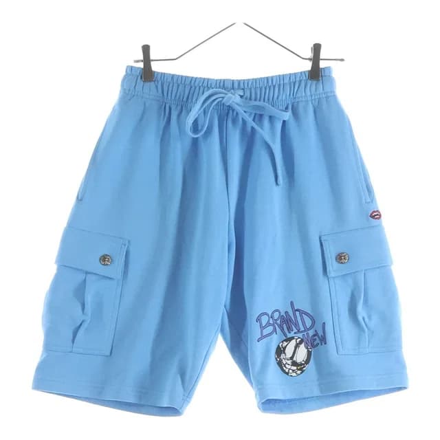 Chrome Hearts Matty Boy Shorts Boy Logo Print Sweat Cargo Blue in Blue from The Reluxe, photo 1 of 1