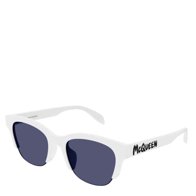 Alexander McQueen AMQ AM0406SA Sunglasses, White, image 1 of 1 from Cultstatus