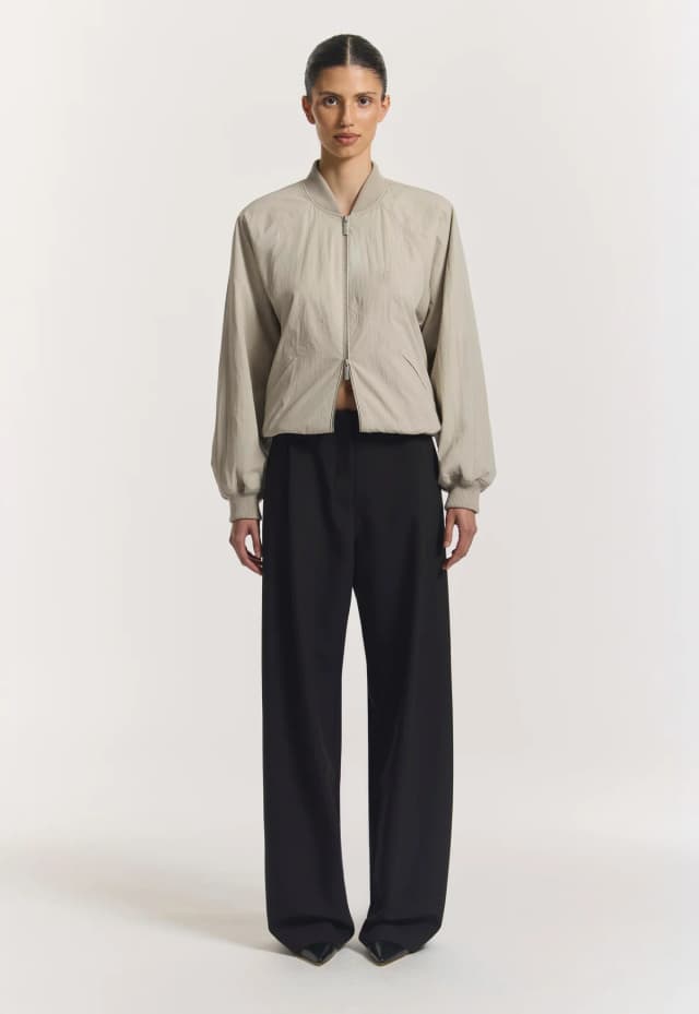 VIKTORIA & WOODS Calypso Bomber in TAUPE, image 1 of 1 from Viktoria & Woods
