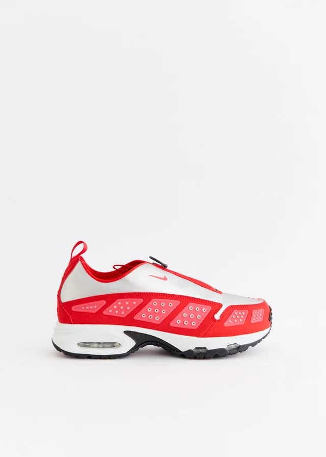 Nike Women's Air Max SNDR 'Silver University Red' Sneakers in SILVER/UNIVERSITY RE, image 1 of 1 from Incu