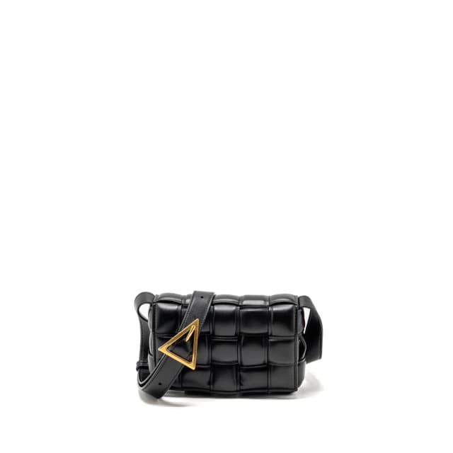 Bottega Veneta Small Padded Cassette Bag Lambskin Black GHW in Black Lambskin from EMIER, photo 1 of 1