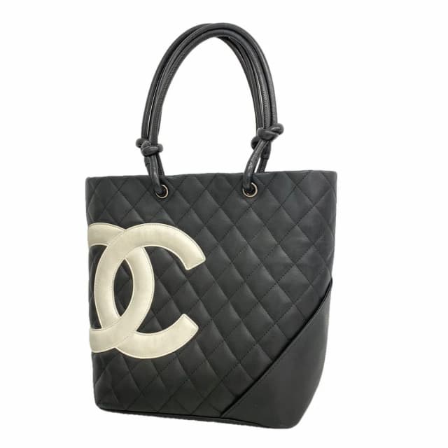 Chanel Tote Bag Cambon Lambskin Black Silver in Black Lambskin from The Reluxe, photo 1 of 1