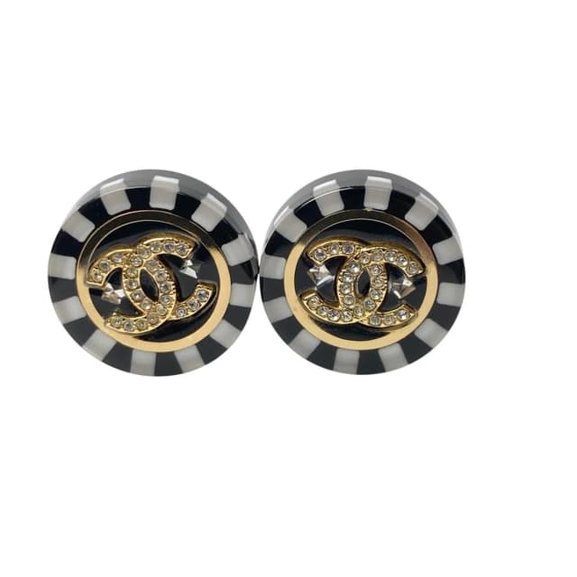 Chanel Earrings CC Logo Circle C Stone from The Reluxe, photo 1 of 1