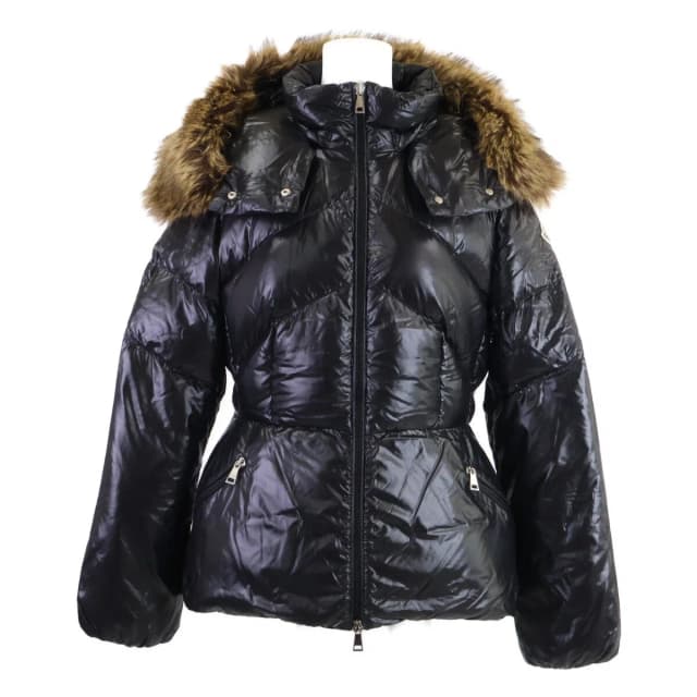 Moncler Laitue Faux Fur Hooded Down Jacket in Nylon from The Reluxe, photo 1 of 1