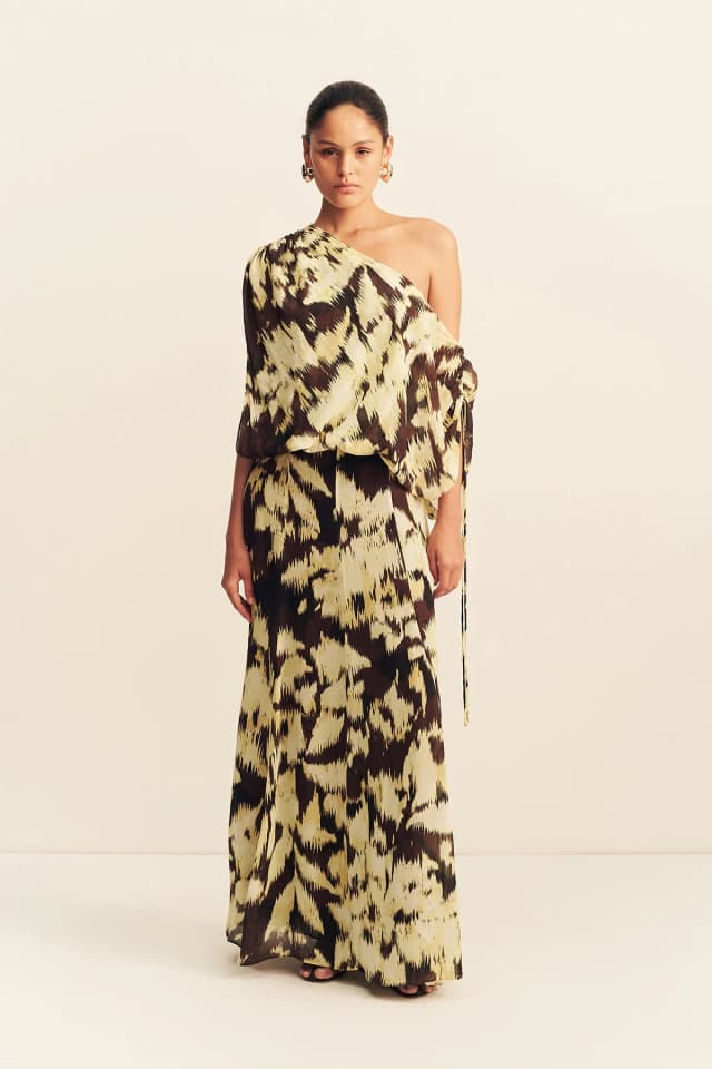 Shona Joy BENNY OFF SHOULDER BLOUSON MAXI DRESS, image 1 of 1 from Shona Joy