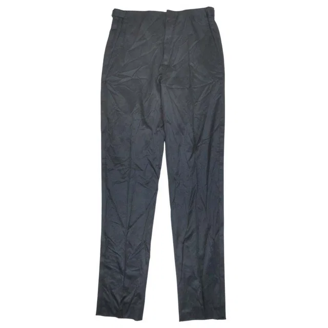 Dior Side Line Trousers Flat-Front Pants Silk Blend Ajar Star 48c Black in Black Silk from The Reluxe, photo 1 of 1