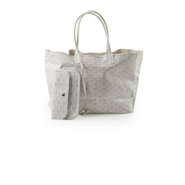 Goyard St Louis Tote PM White in White Canvas from The Purse Affair, photo 1 of 1