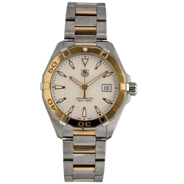 TAG Heuer Aquaracer WAY1151 41mm Bi-Colour Watch from H&T, photo 1 of 1