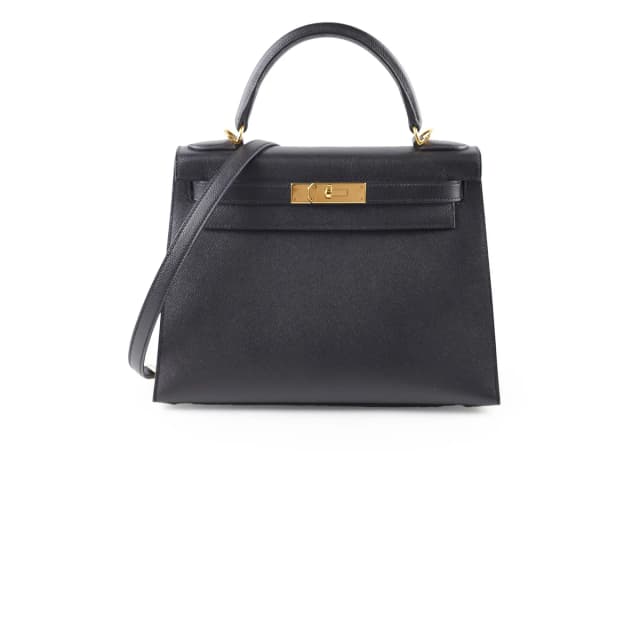 Hermès Kelly 28 Black GHW Espom D stamp in Black Epsom leather from The Purse Affair, photo 1 of 1