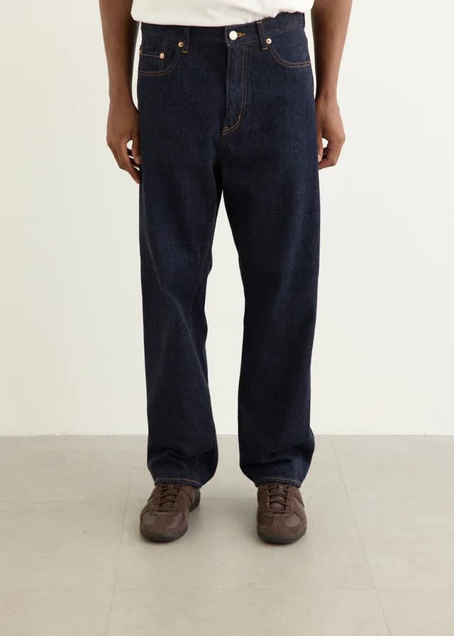 Yaeca 13oz Denim Wide Straight Jeans in 13W, image 1 of 1 from Incu