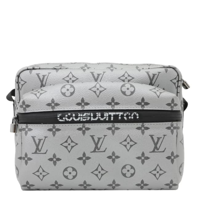 Louis Vuitton Outdoor Monogram Reflect Messenger Bag Silver in Silver from Dallas Designer Handbags, photo 1 of 1
