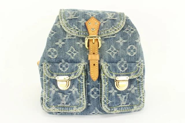 Louis Vuitton Monogram Denim Mini Backpack Sac a Dos PM in Denim from Bagriculture, photo 1 of 1