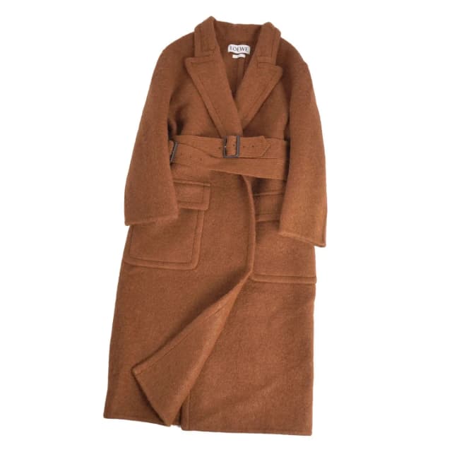 Loewe Coat Long Wrap Double Face in Wool from The Reluxe, photo 1 of 1