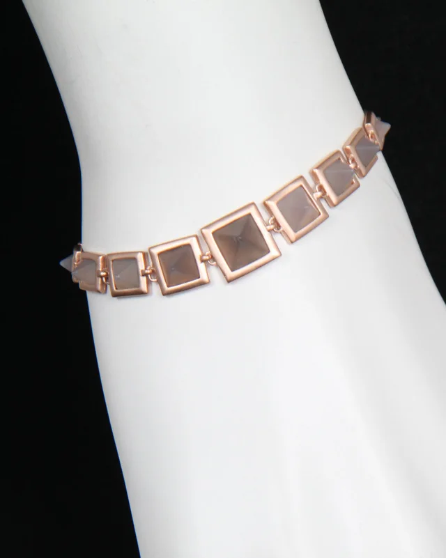 Eddie Borgo Graduated Gemstone Pyramid Bracelet, image 1 of 1 from Cultstatus