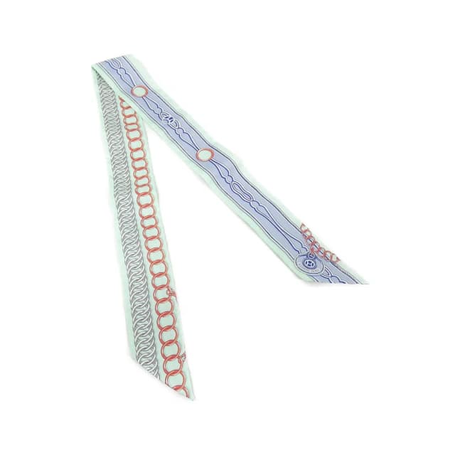 Hermès Maillons Twilly Scarf in Silk from The Reluxe, photo 1 of 1