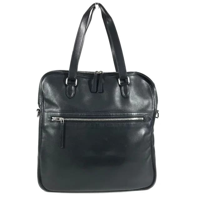 Hermès Shoulder Bag Logo Leather Black in Black Leather from The Reluxe, photo 1 of 1