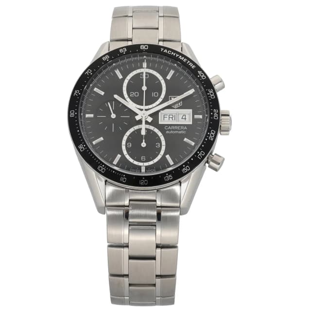 TAG Heuer Carrera CV201AG 41mm Stainless Steel Watch from H&T, photo 1 of 1
