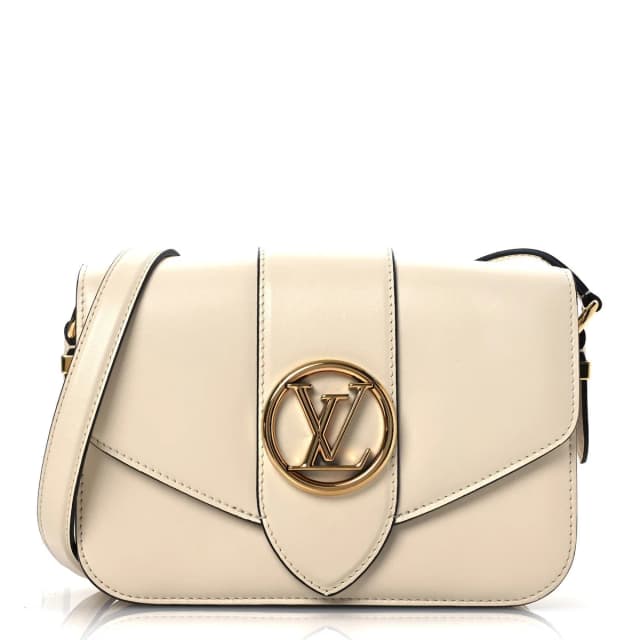 Louis Vuitton Pont 9 Smooth Calfskin Leather Bag - Cream in White Calfskin from H&T, photo 1 of 1