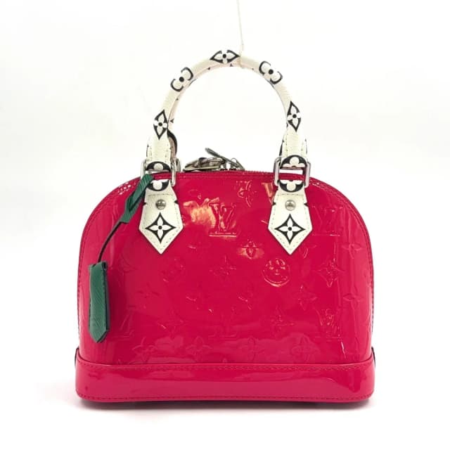 Louis Vuitton Alma BB Monogram Vernis Hot Pink Leather Patent White Handbag in White Patent leather from The Reluxe, photo 1 of 1