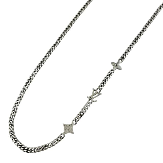 Louis Vuitton Monogram Low Necklace Metal Silver in Silver from The Reluxe, photo 1 of 1