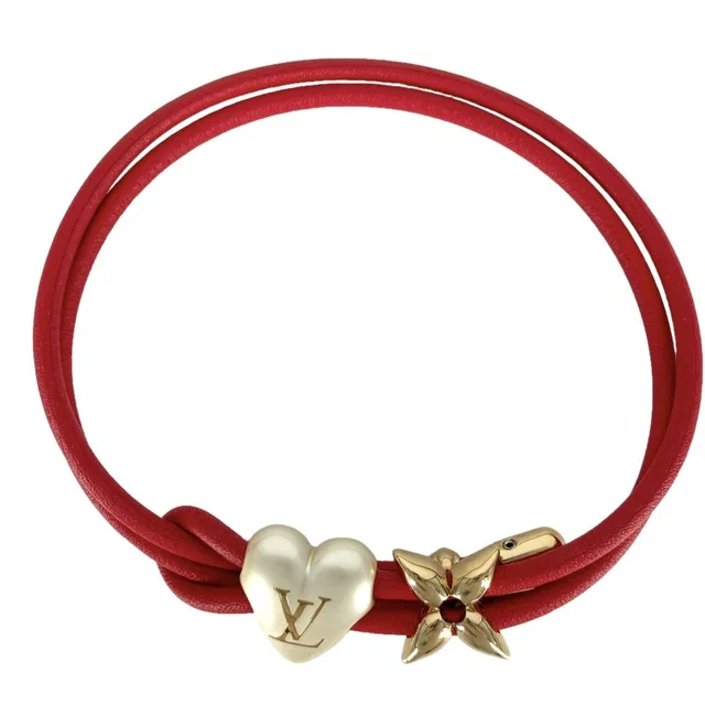 Louis Vuitton Gold Vintage Bracelet in Red from The Reluxe, photo 1 of 1