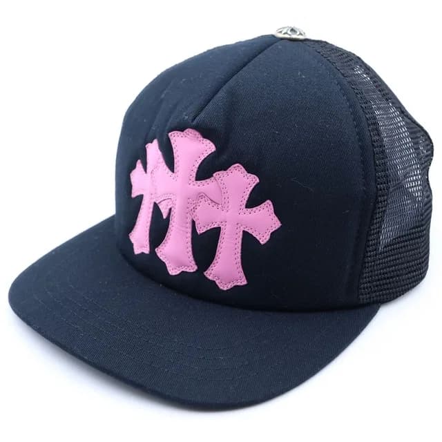 Chrome Hearts Trucker Cap Truckkhaki Cap Leather Patch Hat in Leather from The Reluxe, photo 1 of 1