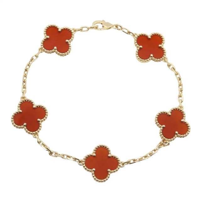 Van Cleef & Arpels Cleef&apels Bracelet Vintage Alhambra Carnelian 18k from The Reluxe, photo 1 of 1