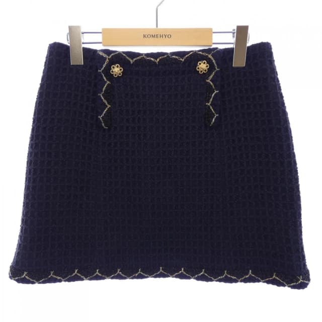 Chanel Skirt Navy in Navy from The Reluxe, photo 1 of 1