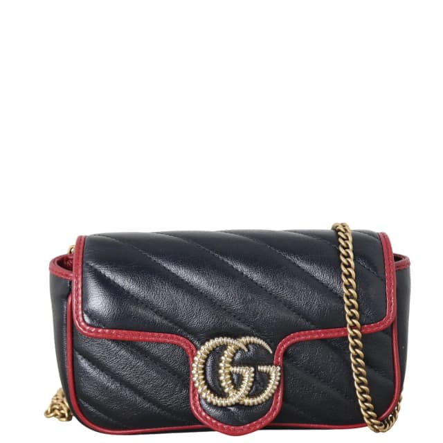 Gucci GG Marmont Matelasse Super Mini Shoulder Bag in Leather from Luxe.It.Fwd, photo 1 of 1