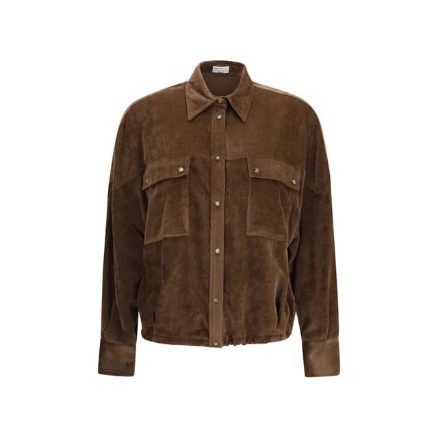 Brunello Cucinelli Brown Viscose Shirt in Brown from HEWI, photo 1 of 1