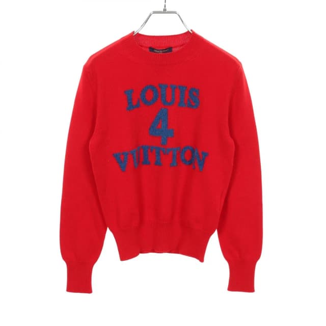 Louis Vuitton Knit Logo Crew Neck 160 Cotton Cashmere Sweater in Cashmere from The Reluxe, photo 1 of 1