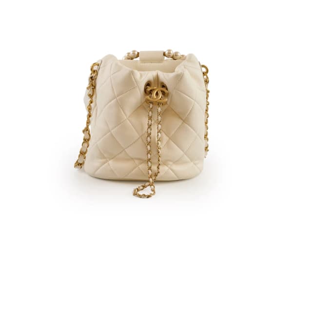 Chanel Pearl Top Handle Buckle Lambskin Microchip in Lambskin from The Purse Affair, photo 1 of 1