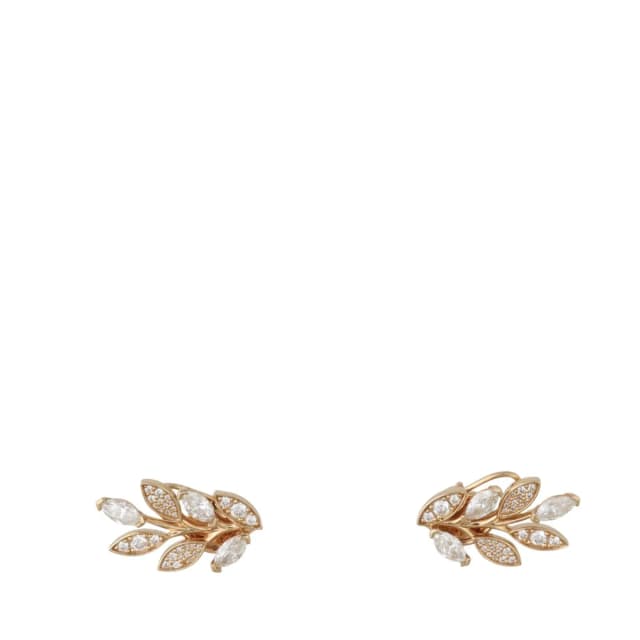 Tiffany & Co. Victoria Diamond Vine Climber 18k Rose Gold Earrings in Pink from Luxe.It.Fwd, photo 1 of 1