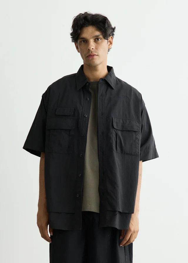 The North Face Layered Combat Short Sleeve Shirt in TNFBLK, image 1 of 1 from Incu
