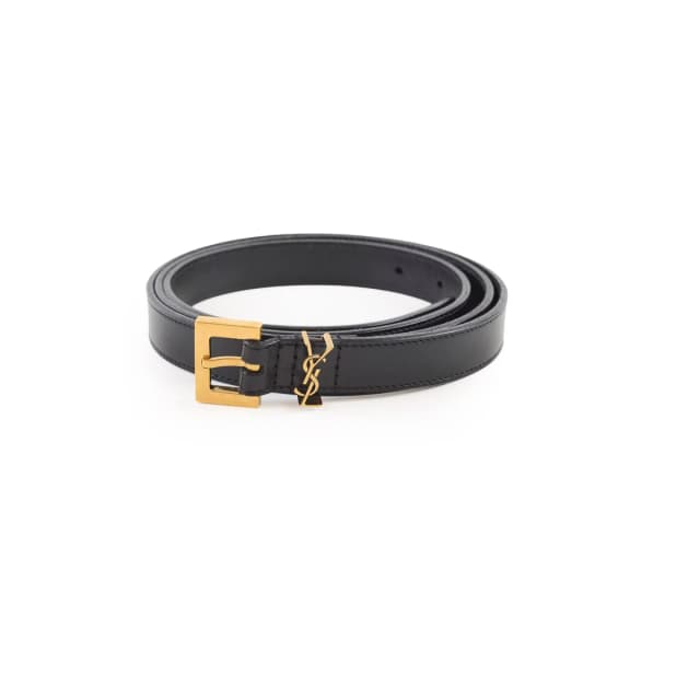 Saint Laurent Belt Size 95 in Black Leather from The Purse Affair, photo 1 of 1