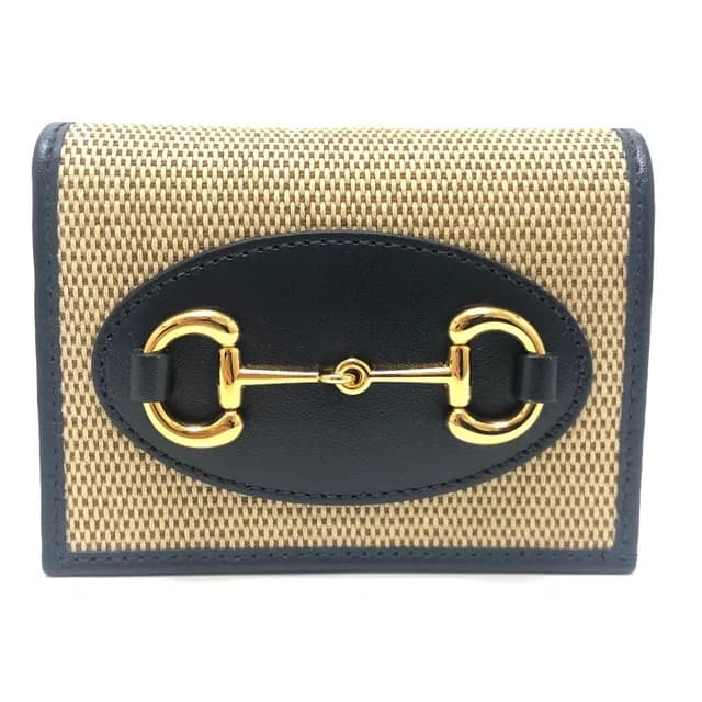 Gucci Bifold Wallet Horsebit Canvas Leather Brown in Brown Canvas from The Reluxe, photo 1 of 1