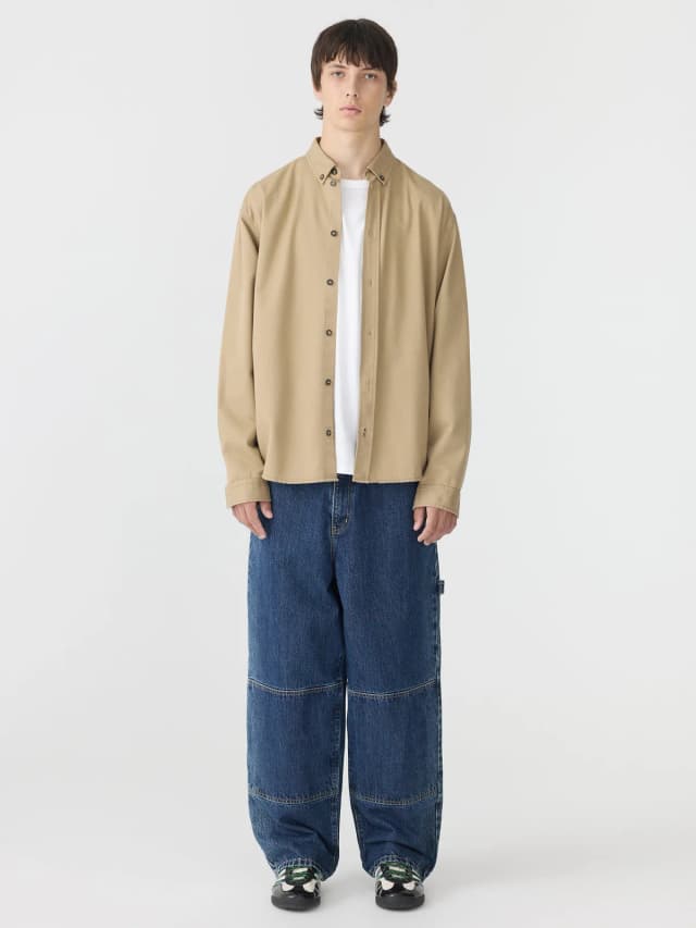 Bassike Cotton Twill Regular Shirt, image 1 of 1 from bassike