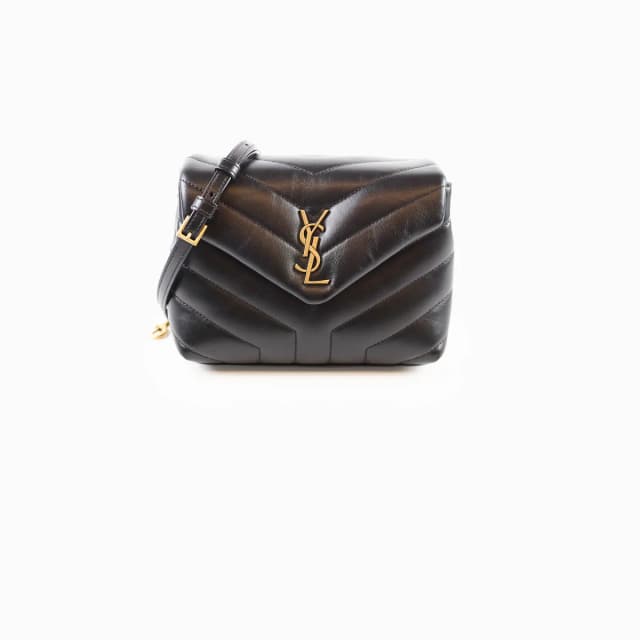 Saint Laurent Toy Lou Black Crossbody in Black Leather from The Purse Affair, photo 1 of 1