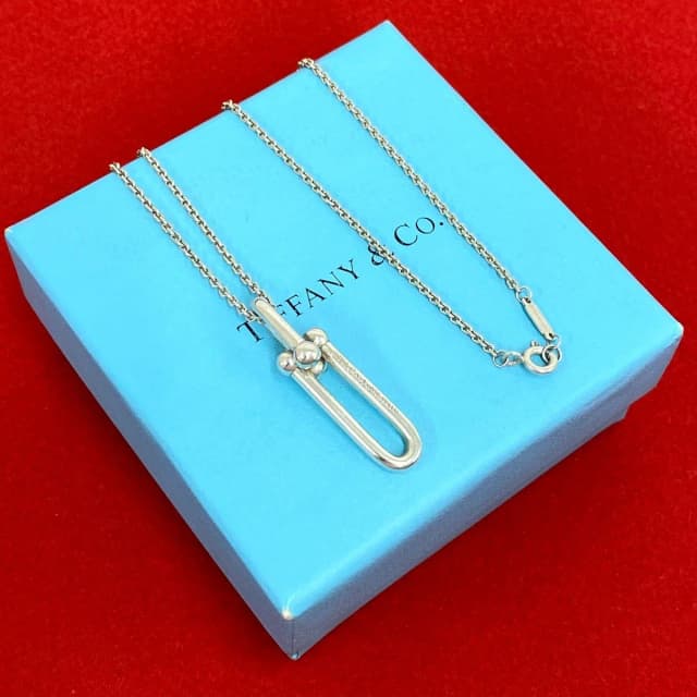 Tiffany & Co. HardWear Link Necklace 925 Sterling Silver Pendant Choker Accessory in Silver from The Reluxe, photo 1 of 1