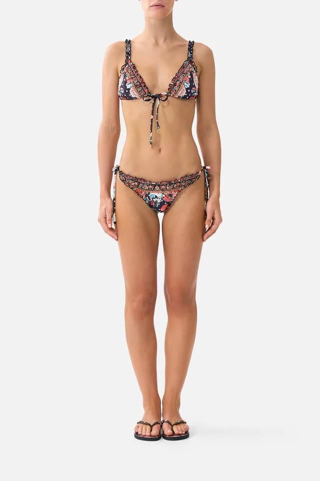 Camilla eBoutique SKIMPY BIKINI BOTTOM WITH RUCHED EDGES DAUGHTERS OF DUENDE, image 1 of 1 from CAMILLA