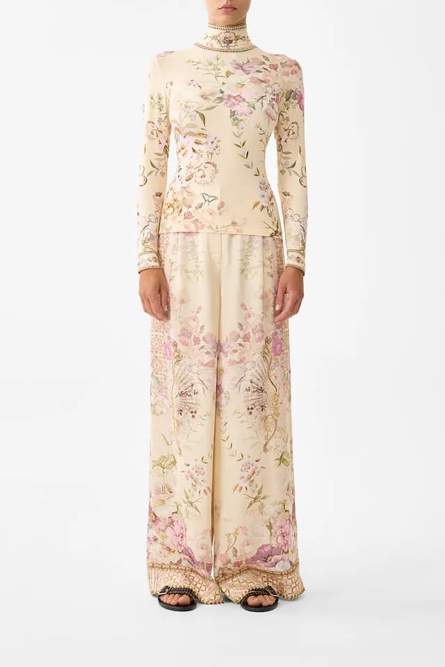 Camilla eBoutique JERSEY TURTLENECK ADORNED IN ARANJUEZ, image 1 of 1 from CAMILLA