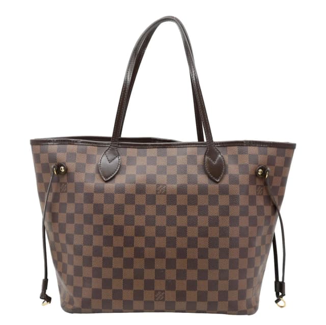 Louis Vuitton Neverfull MM Damier Ebene Tote Bag Brown in Brown Canvas from Dallas Designer Handbags, photo 1 of 1