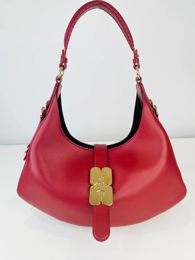 GANNI Small Kat Shoulder Bag in Leather from Edit Second Hand, photo 1 of 1