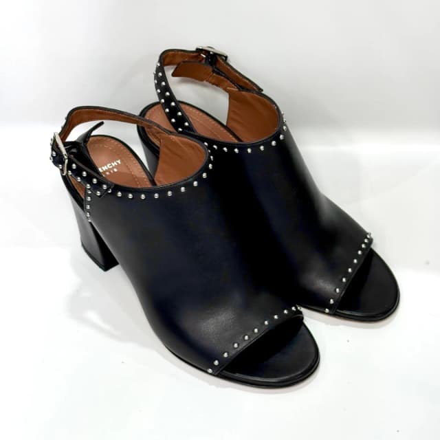 Givenchy Studded Mules Sz 36 in Black Leather from Revivre Luxury Consignment, photo 1 of 1