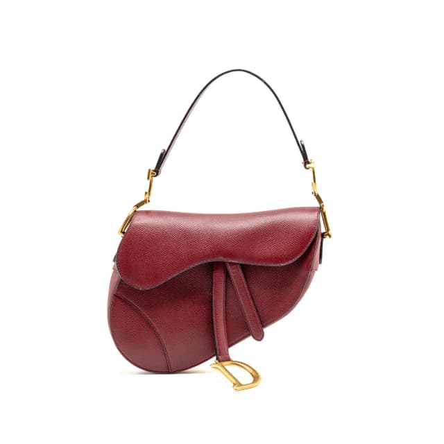 Dior Medium Saddle Bag Calfskin Red GHW in Red Calfskin from EMIER, photo 1 of 1