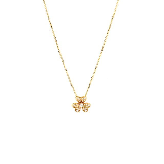 Van Cleef & Arpels Frivole Pendant, Mini Model, Rose Gold, Diamonds in Pink from EMIER, photo 1 of 1