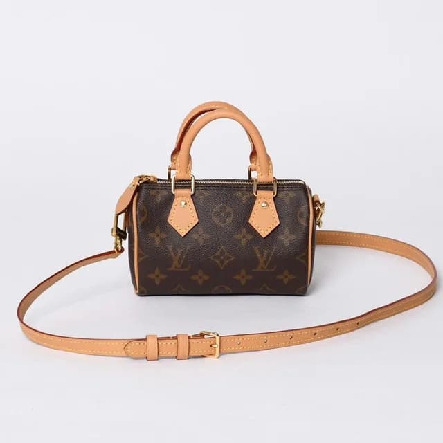 Louis Vuitton Nano Speedy Handbag 2-Way Bag Monogram in Leather from The Reluxe, photo 1 of 1