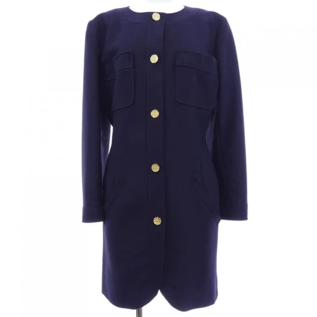 Chanel Vintage Coat Navy in Navy from The Reluxe, photo 1 of 1
