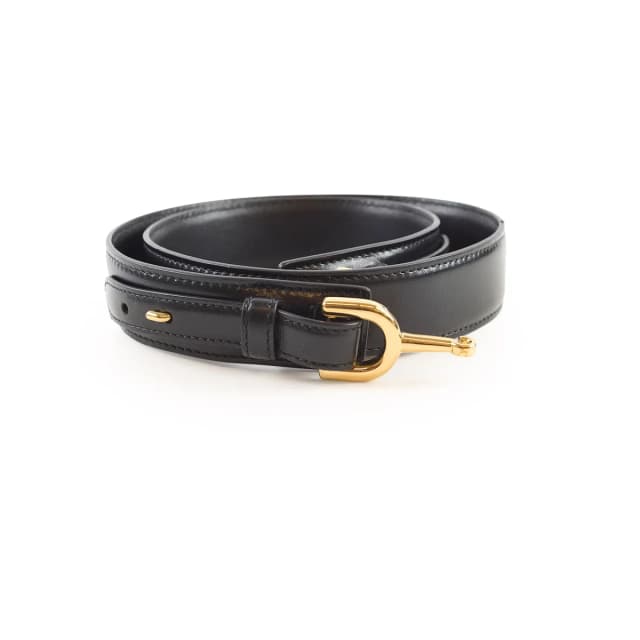 Celine Triomphe Horsebit Belt Black Size 85 in Black from The Purse Affair, photo 1 of 1